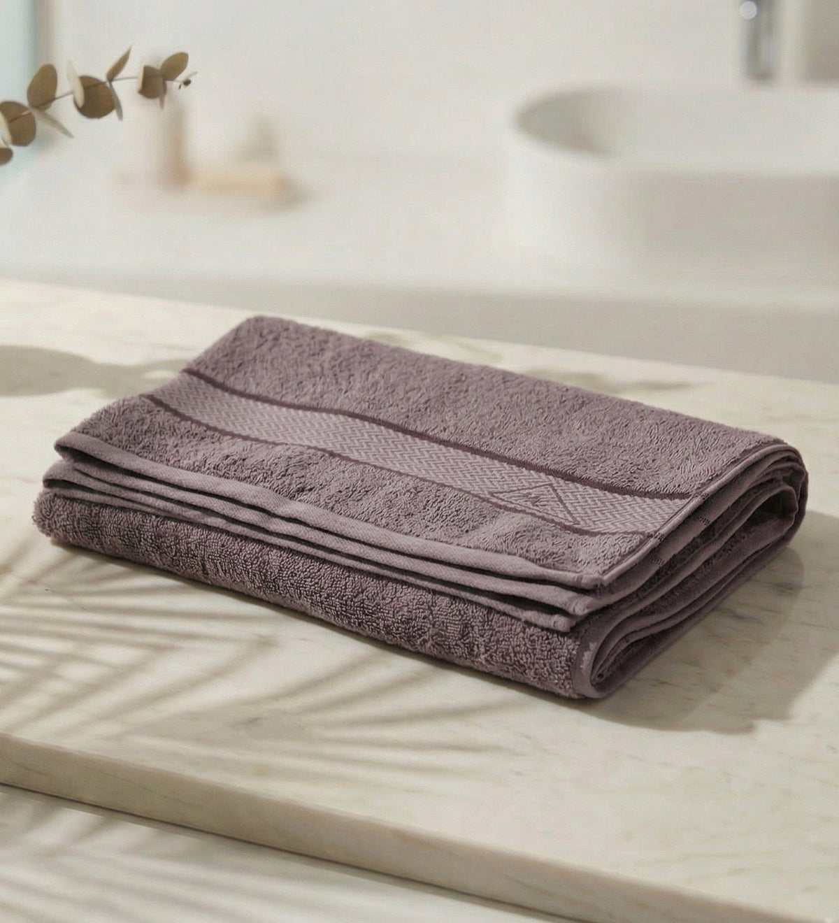 Grey Pure Cotton Solid 450 GSM Bath Towel 1 Piece (Oasis Collection)