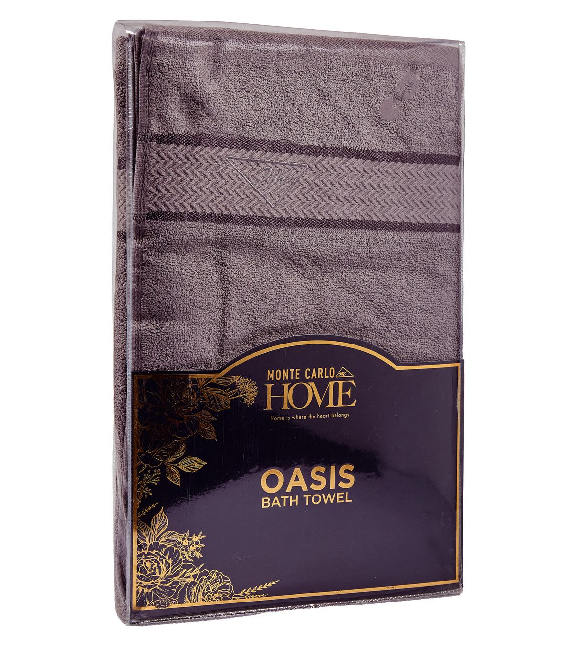 Grey Pure Cotton Solid 450 GSM Bath Towel 1 Piece (Oasis Collection)