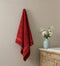 Red Pure Cotton Solid 450 GSM Bath Towel 1 Piece (Oasis Collection)