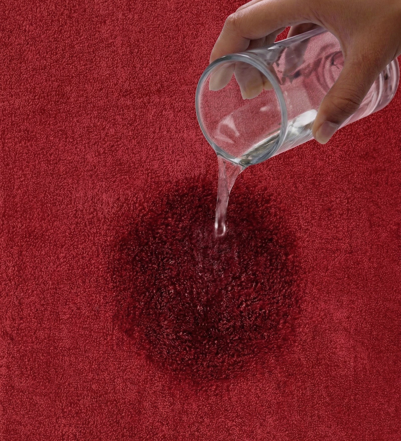 Red Pure Cotton Solid 450 GSM Bath Towel 1 Piece (Oasis Collection)