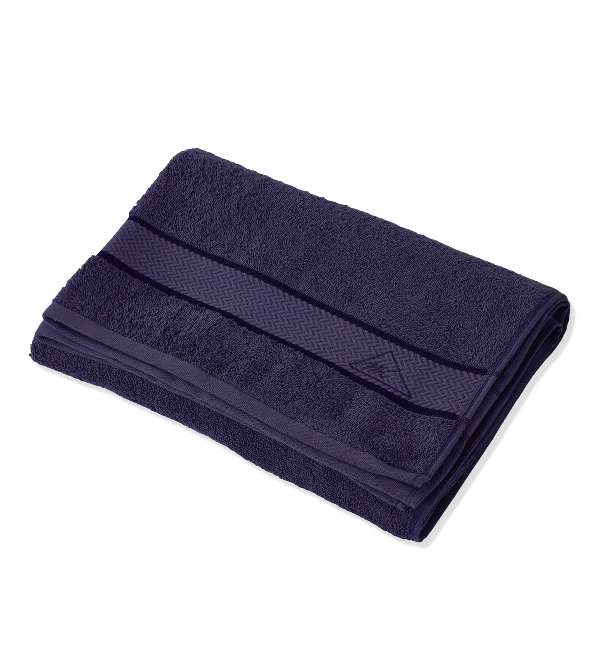 Navy Blue Pure Cotton Solid 450 GSM Bath Towel 1 Piece (Oasis Collection)