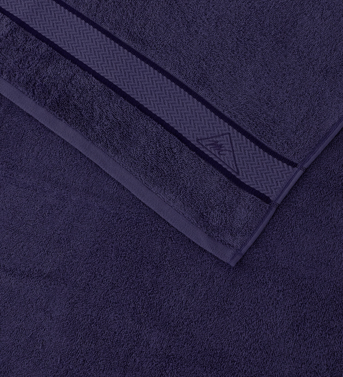 Navy Blue Pure Cotton Solid 450 GSM Bath Towel 1 Piece (Oasis Collection)