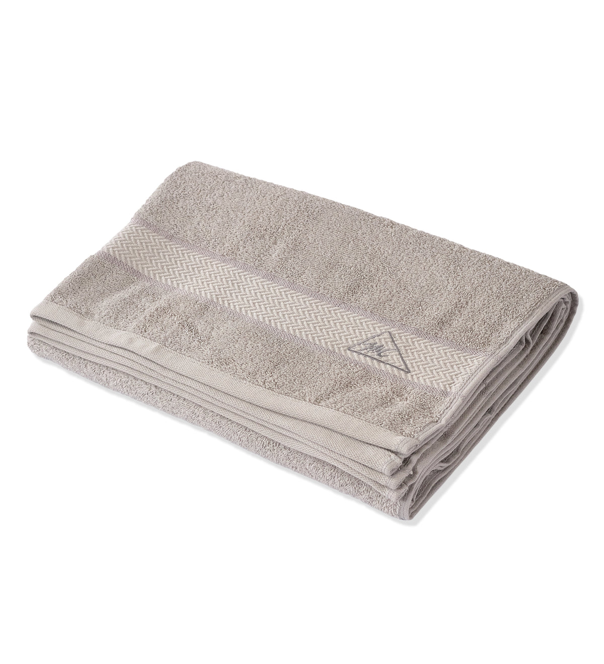 Light Grey Pure Cotton Solid 450 GSM Bath Towel 1 Piece (Oasis Collection)