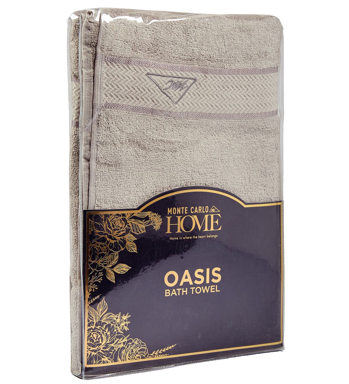 Light Grey Pure Cotton Solid 450 GSM Bath Towel 1 Piece (Oasis Collection)
