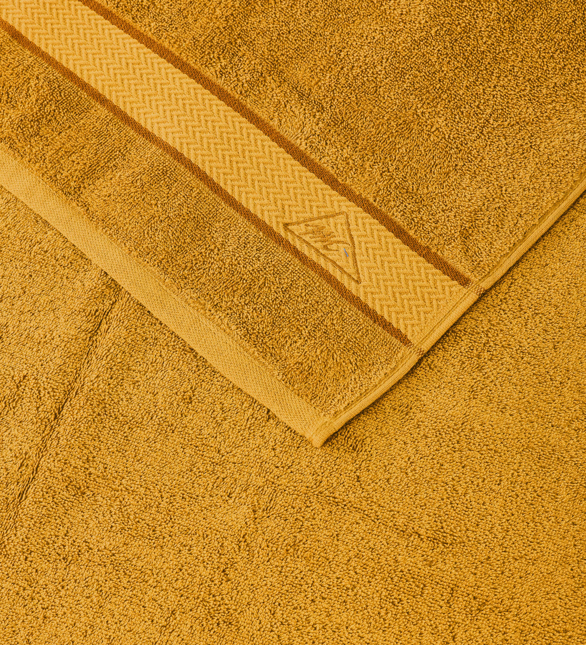 Mustard Pure Cotton Solid 450 GSM Bath Towel 1 Piece (Oasis Collection)