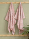 Premium Dusty Rose 100% Cotton Self Design 525 GSM Bath Towel Santorini 1 Pc Pvc Pack