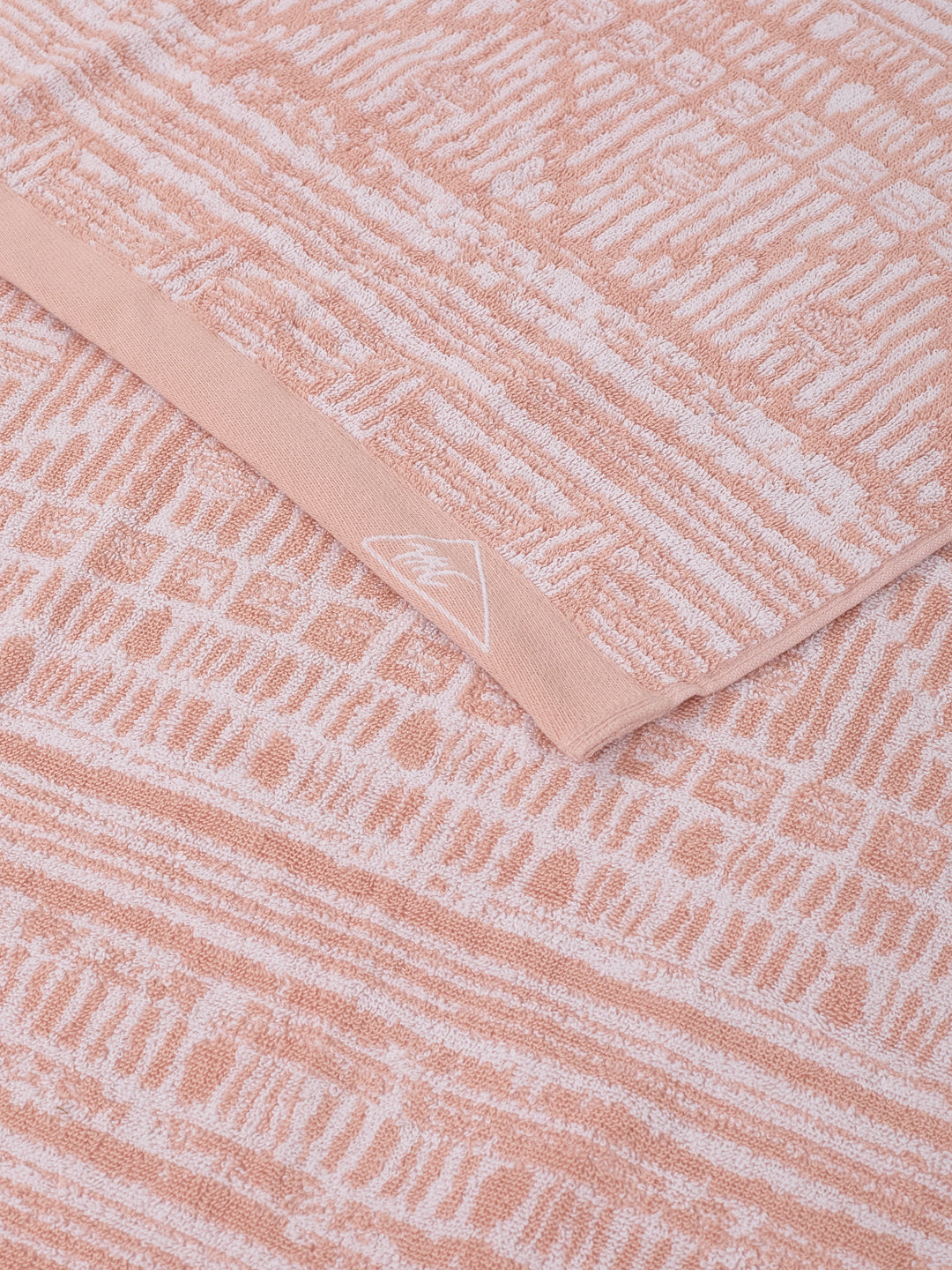 Premium Dusty Rose 100% Cotton Self Design 525 GSM Bath Towel Santorini 1 Pc Pvc Pack