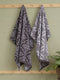 Premium Grey 100% Cotton Self Design 525 GSM Bath Towel Santorini 1 Pc Pvc Pack