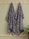 Premium Grey 100% Cotton Self Design 525 GSM Bath Towel Santorini 1 Pc Pvc Pack