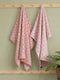 Premium Dusty Rose 100% Cotton Self Design 525 GSM Bath Towel Santorini 1 Pc Pvc Pack