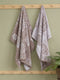 Premium Beige 100% Cotton Self Design 525 GSM Bath Towel Santorini 1 Pc Pvc Pack