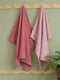 Pink & Peach 100% Cotton Solid 500 GSM Bath Towel Sensations 4 Pc Set Gifting Box Pack