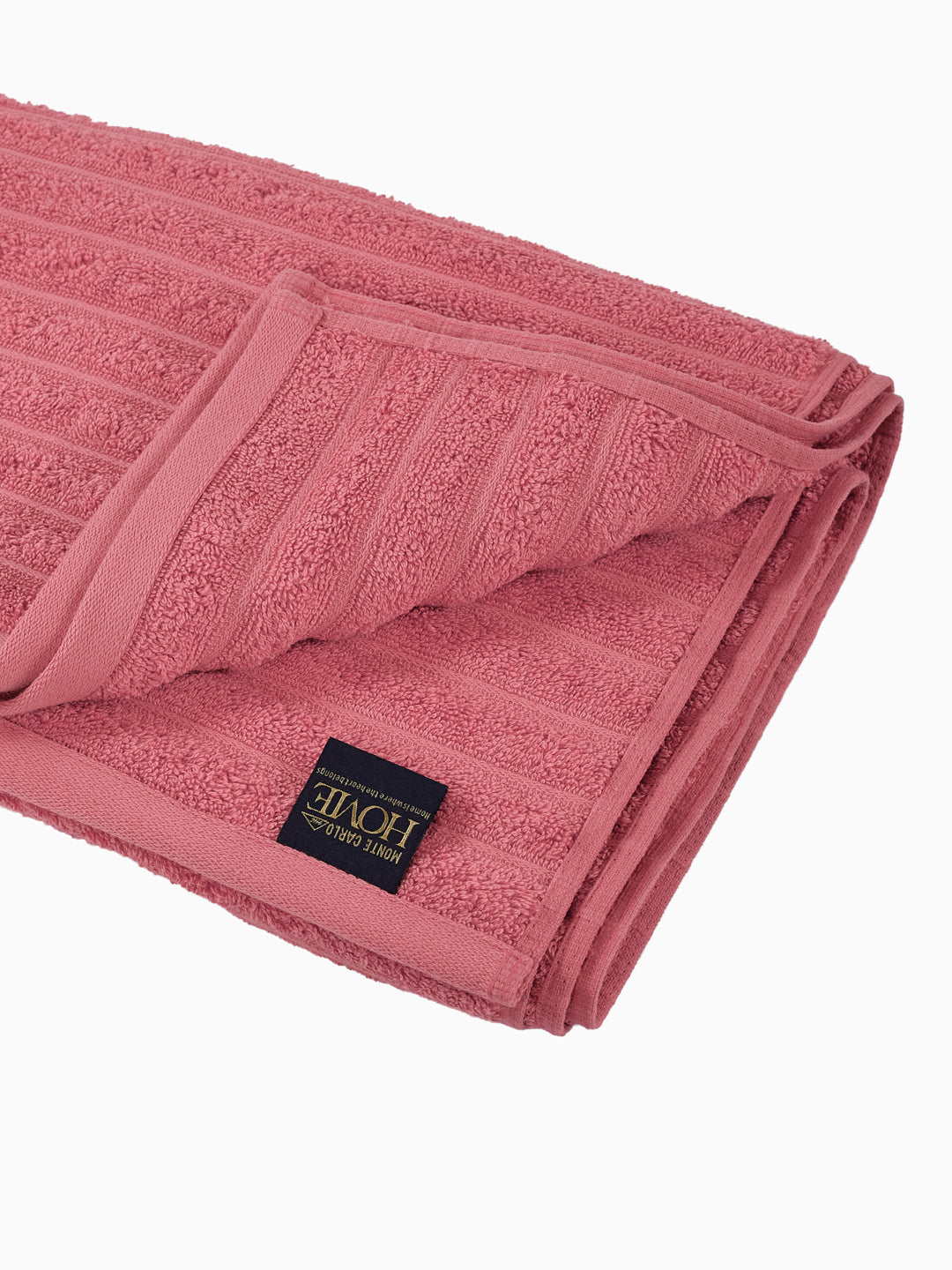 Pink & Peach 100% Cotton Solid 500 GSM Bath Towel Sensations 4 Pc Set Gifting Box Pack