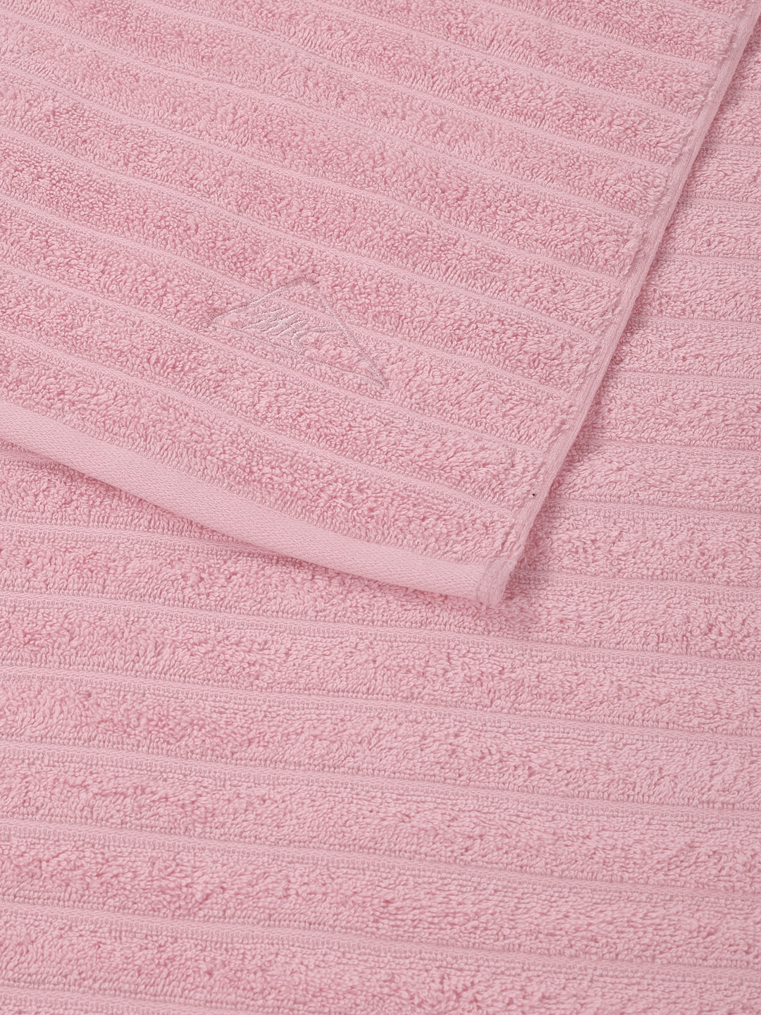 Pink & Peach 100% Cotton Solid 500 GSM Bath Towel Sensations 4 Pc Set Gifting Box Pack