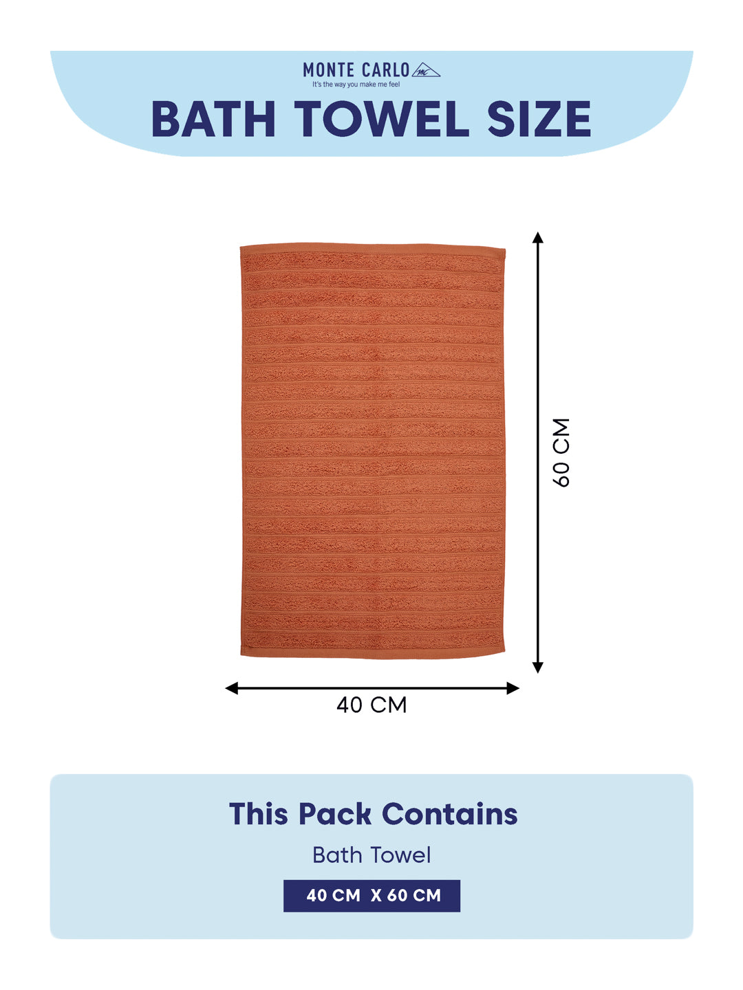 Orange & Yellow 100% Cotton Solid 500 GSM Bath Towel Sensations 4 Pc Set Gifting Box Pack