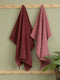 Maroon & Pink 100% Cotton Solid 500 GSM Bath Towel Sensations 4 Pc Set Gifting Box Pack