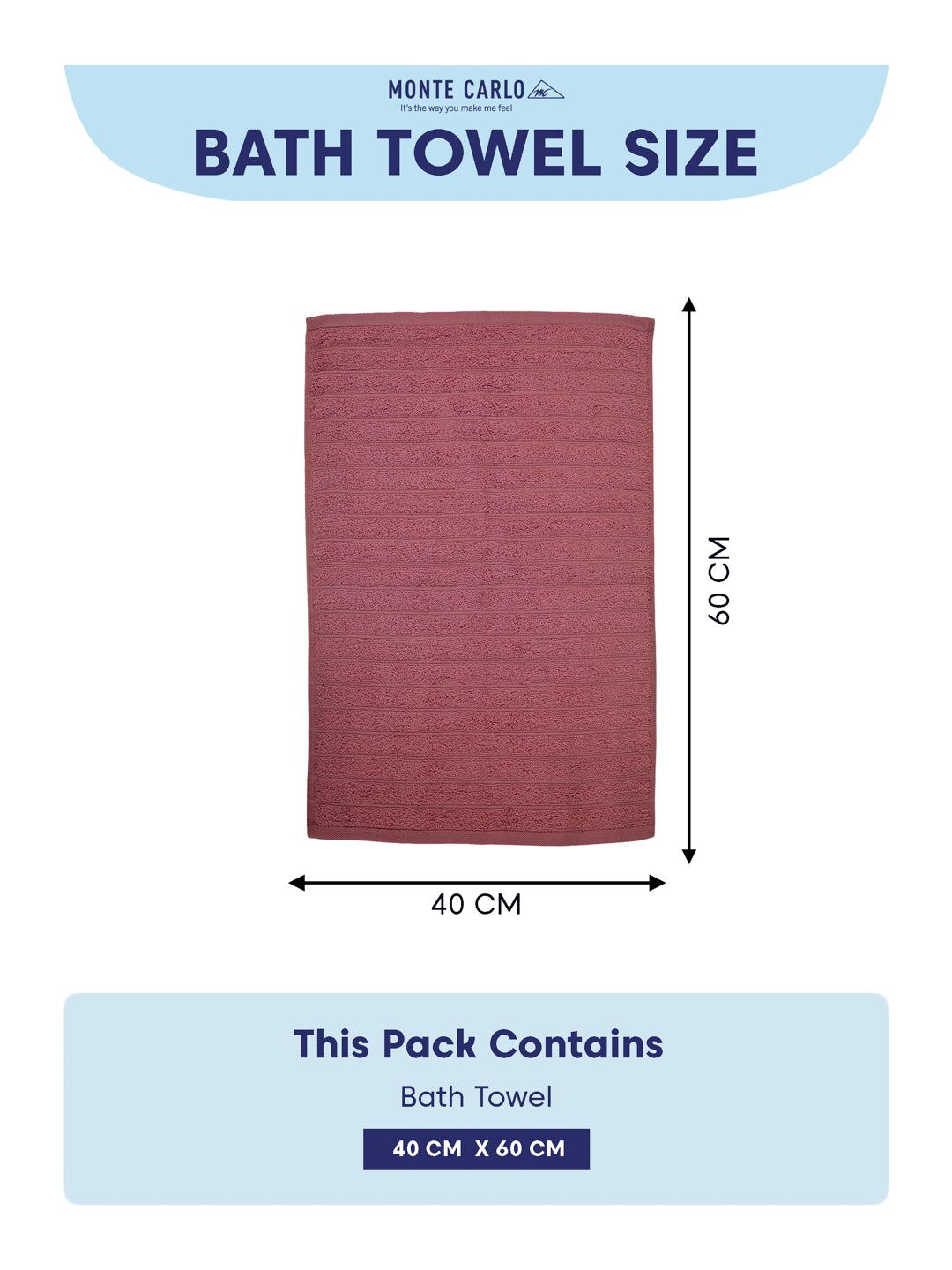 Maroon & Pink 100% Cotton Solid 500 GSM Bath Towel Sensations 4 Pc Set Gifting Box Pack