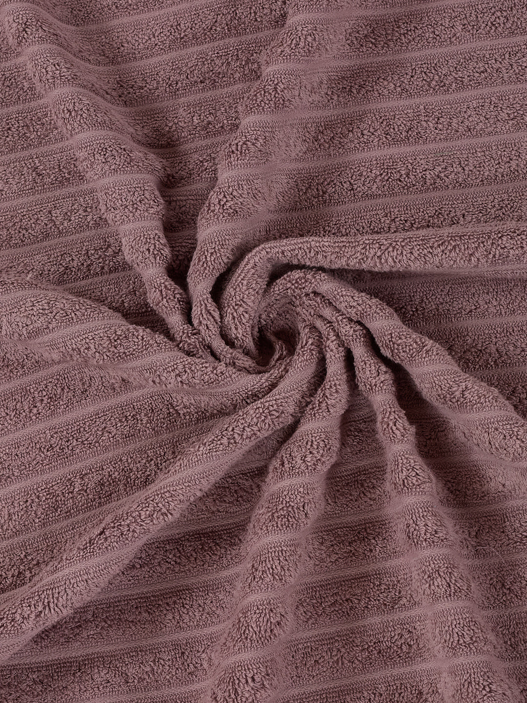 Mauve & Dusty Pink 100% Cotton Solid 500 GSM Bath Towel Sensations 4 Pc Set Gifting Box Pack