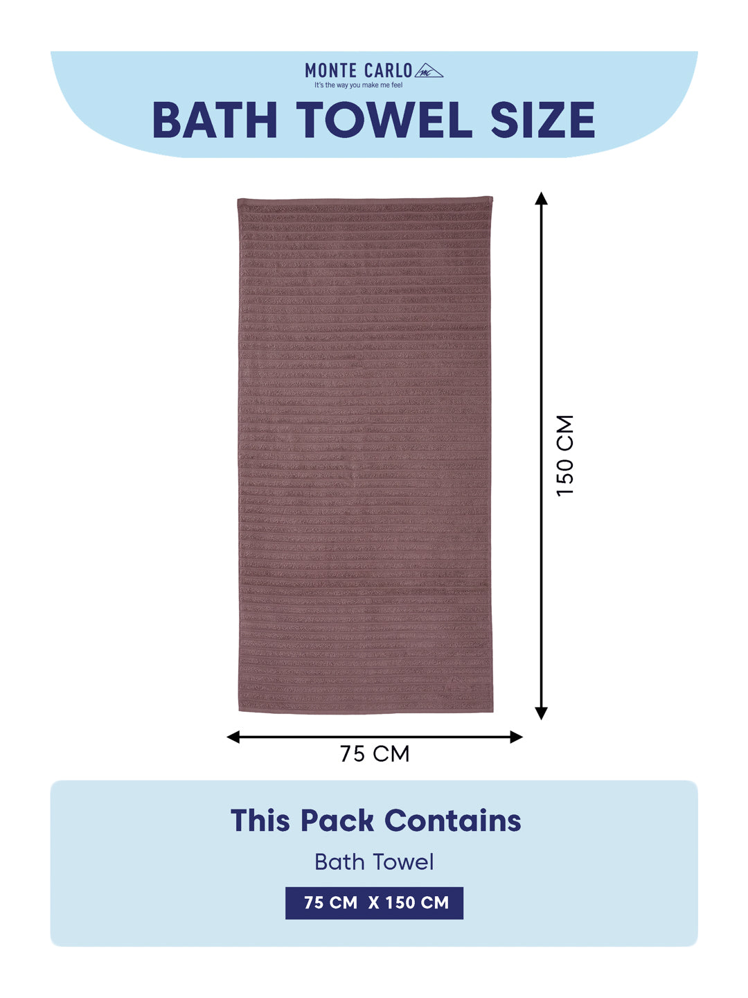 Mauve & Dusty Pink 100% Cotton Solid 500 GSM Bath Towel Sensations 4 Pc Set Gifting Box Pack