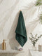 Essential Green 100% Cotton Solid 340 GSM Bath Towel Soho 1 Pc Pvc Pack