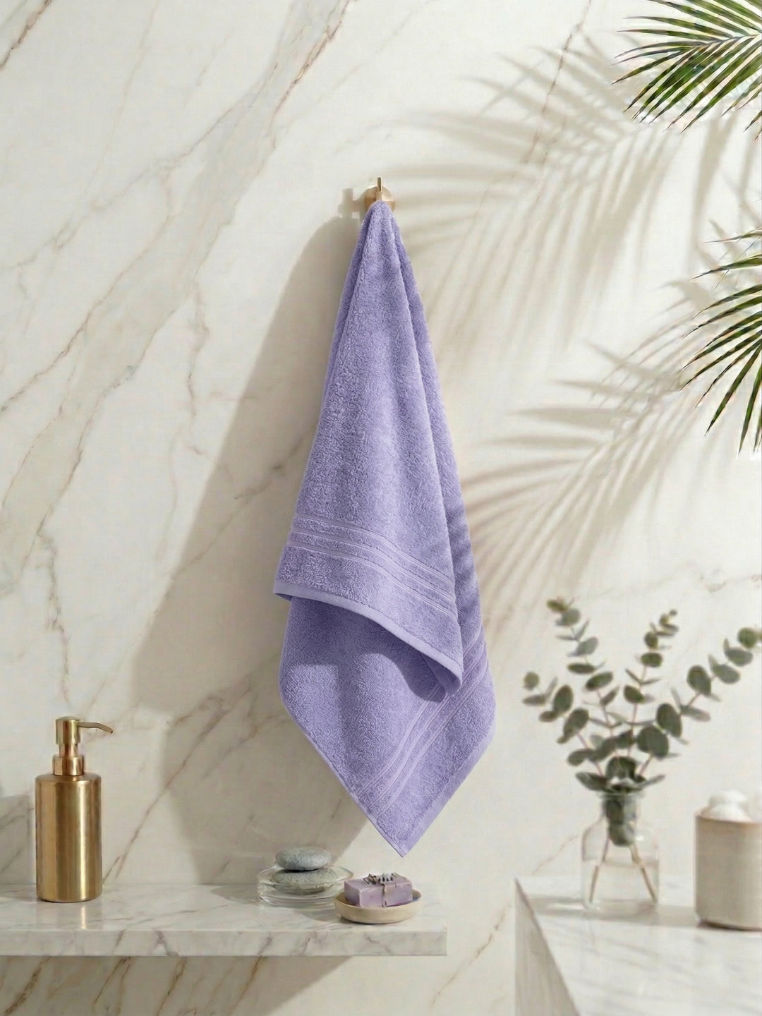 Essential Light Blue 100% Cotton Solid 340 GSM Bath Towel Soho 1 Pc Pvc Pack
