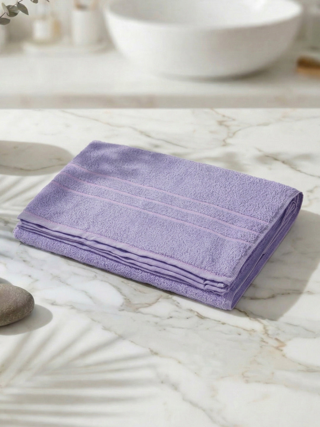 Essential Light Blue 100% Cotton Solid 340 GSM Bath Towel Soho 1 Pc Pvc Pack