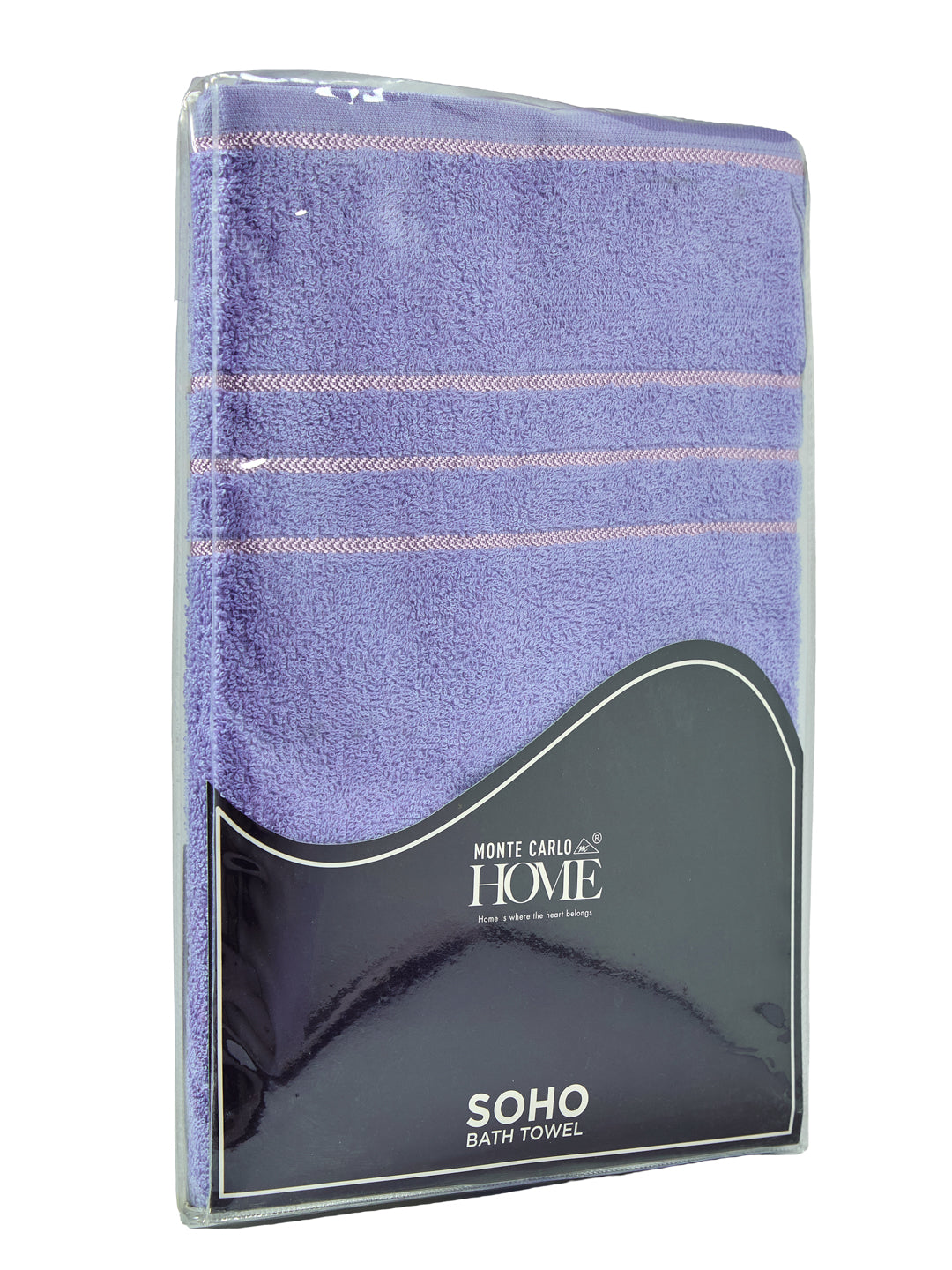 Essential Light Blue 100% Cotton Solid 340 GSM Bath Towel Soho 1 Pc Pvc Pack