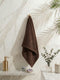 Essential Dark Brown 100% Cotton Solid 340 GSM Bath Towel Soho 1 Pc Pvc Pack