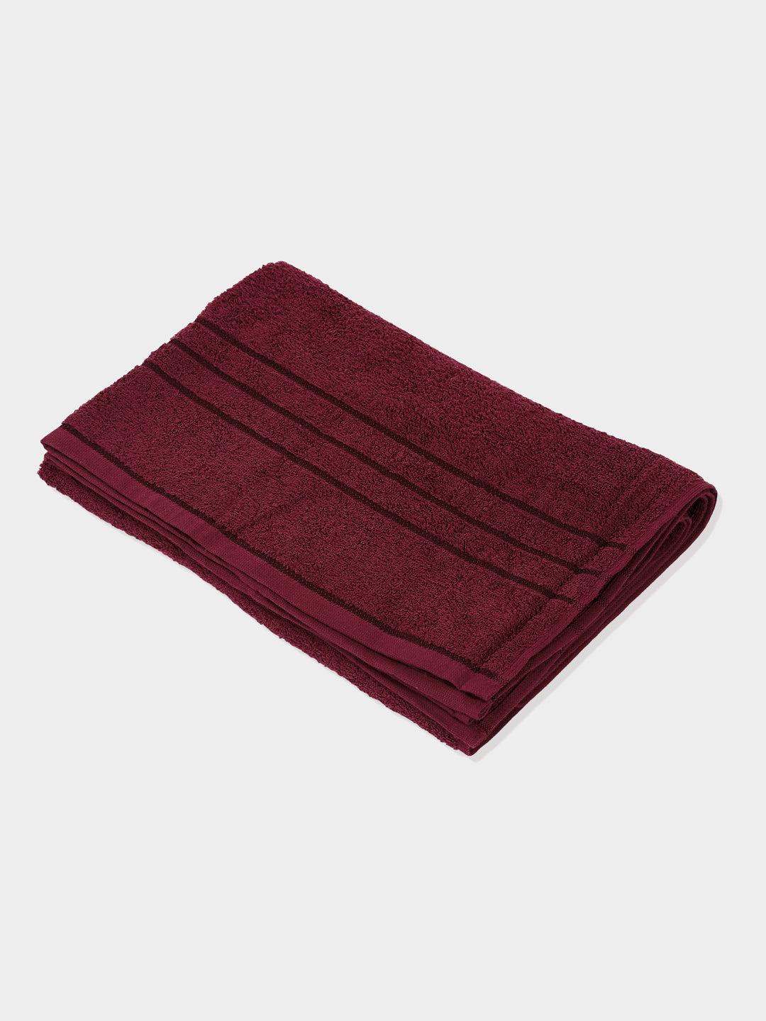 Essential Red 100% Cotton Solid 340 GSM Bath Towel Soho 1 Pc Pvc Pack