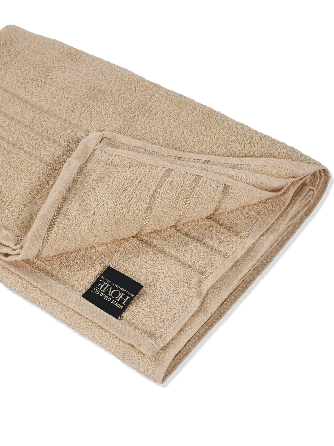 Essential Beige 100% Cotton Solid 340 GSM Bath Towel Soho 1 Pc Pvc Pack