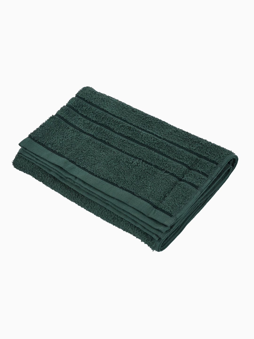 Essential Green 100% Cotton Solid 340 GSM Bath Towel Soho Small 1 Pc Pvc Pack