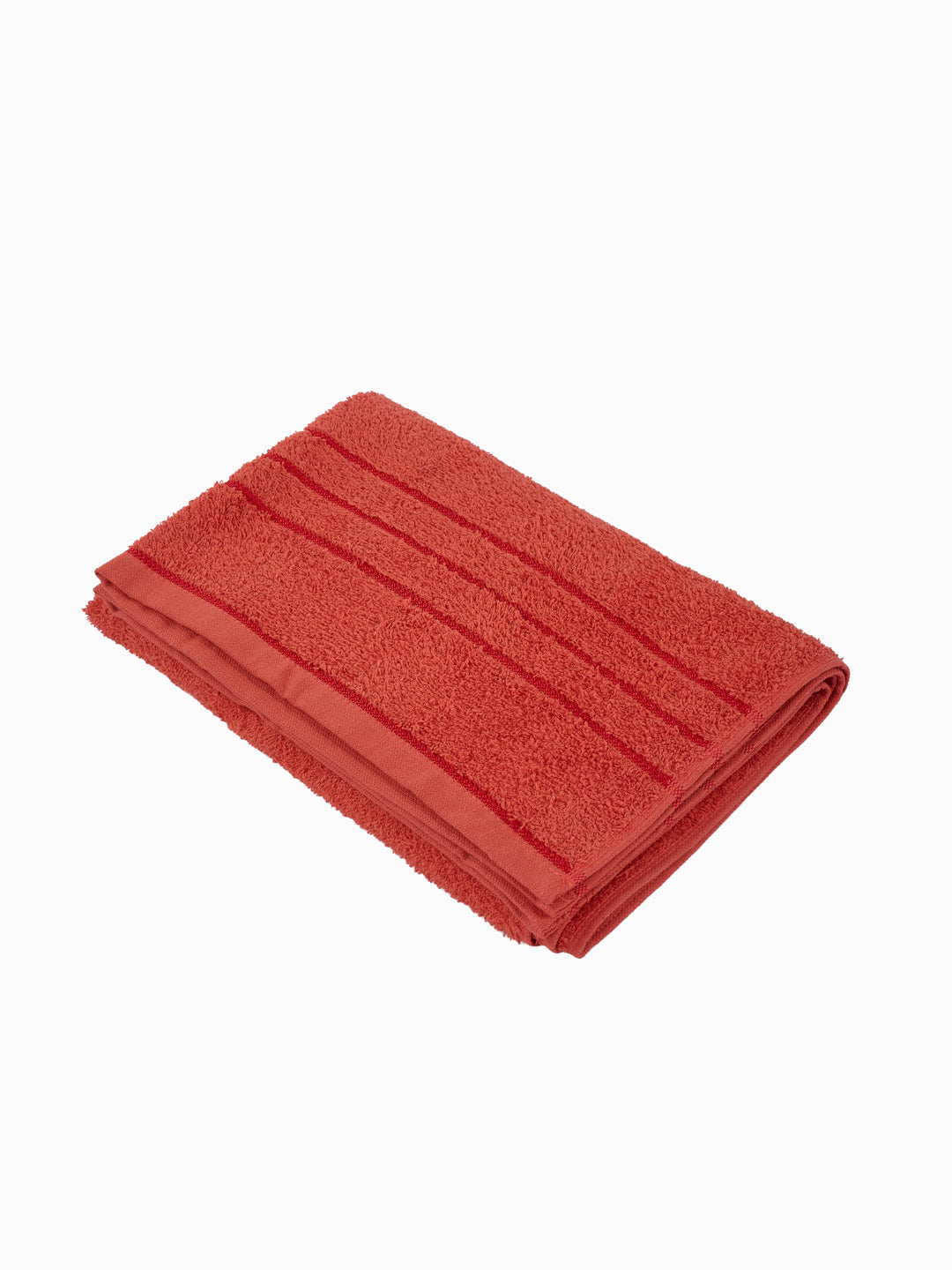 Essential Red 100% Cotton Solid 340 GSM Bath Towel Soho Small 1 Pc Pvc Pack