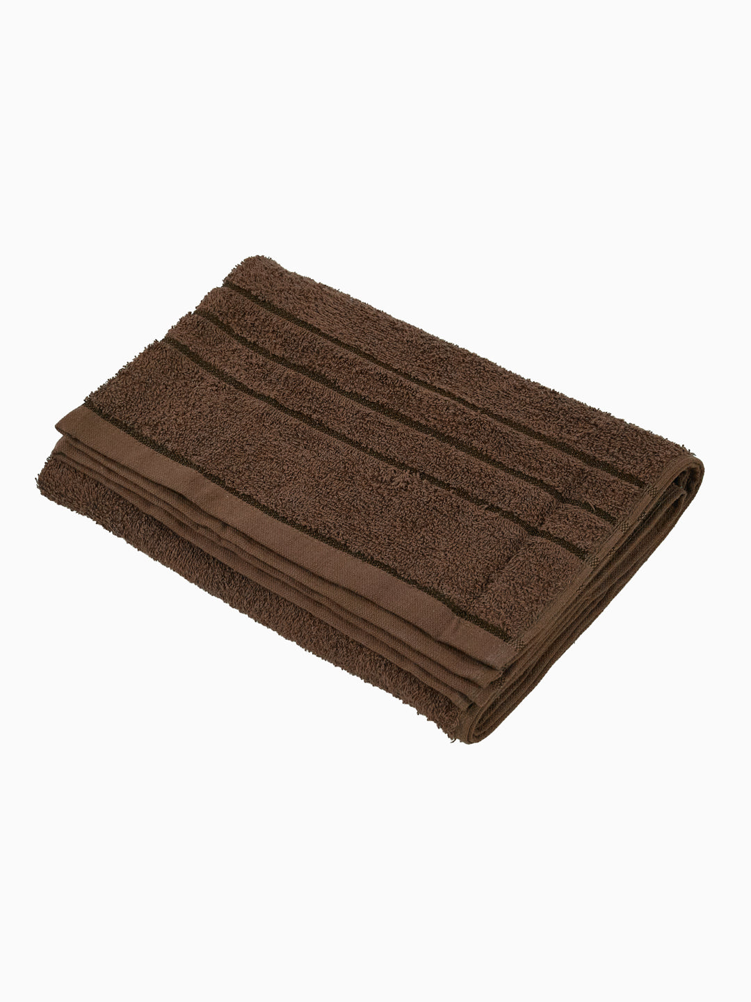 Essential Dark Brown 100% Cotton Solid 340 GSM Bath Towel Soho Small 1 Pc Pvc Pack
