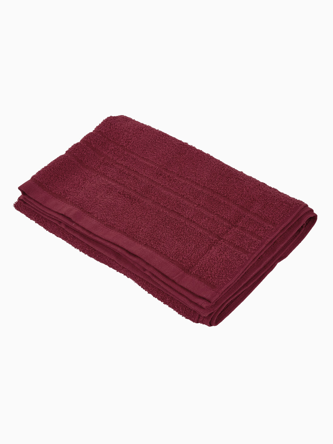 Essential Red 100% Cotton Solid 340 GSM Bath Towel Soho Small 1 Pc Pvc Pack