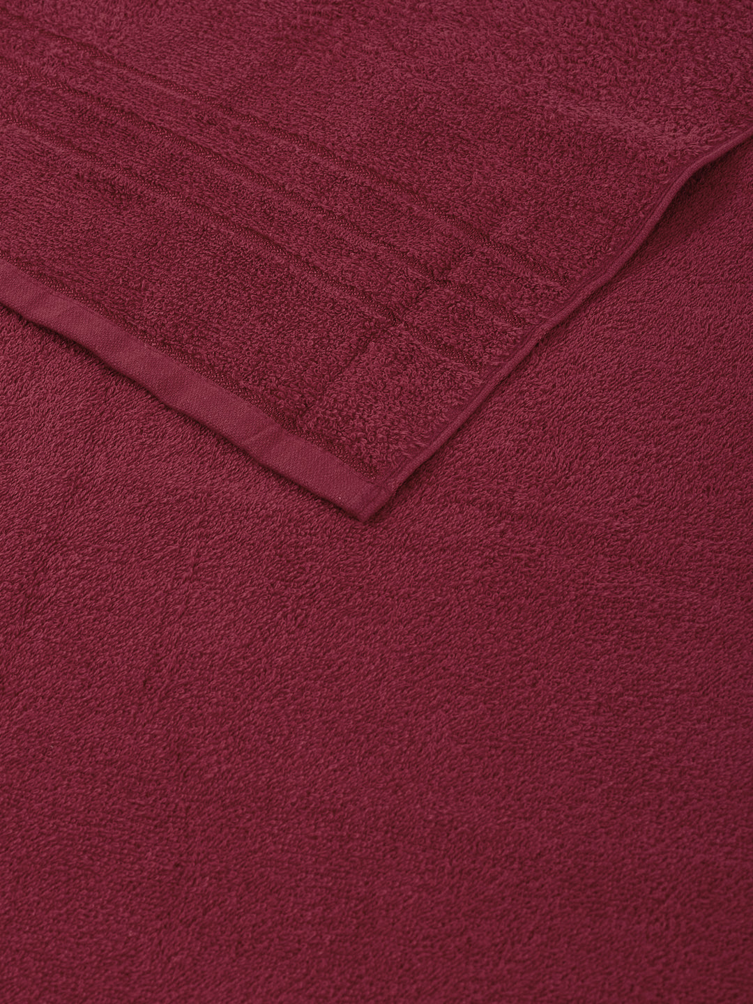 Essential Red 100% Cotton Solid 340 GSM Bath Towel Soho Small 1 Pc Pvc Pack