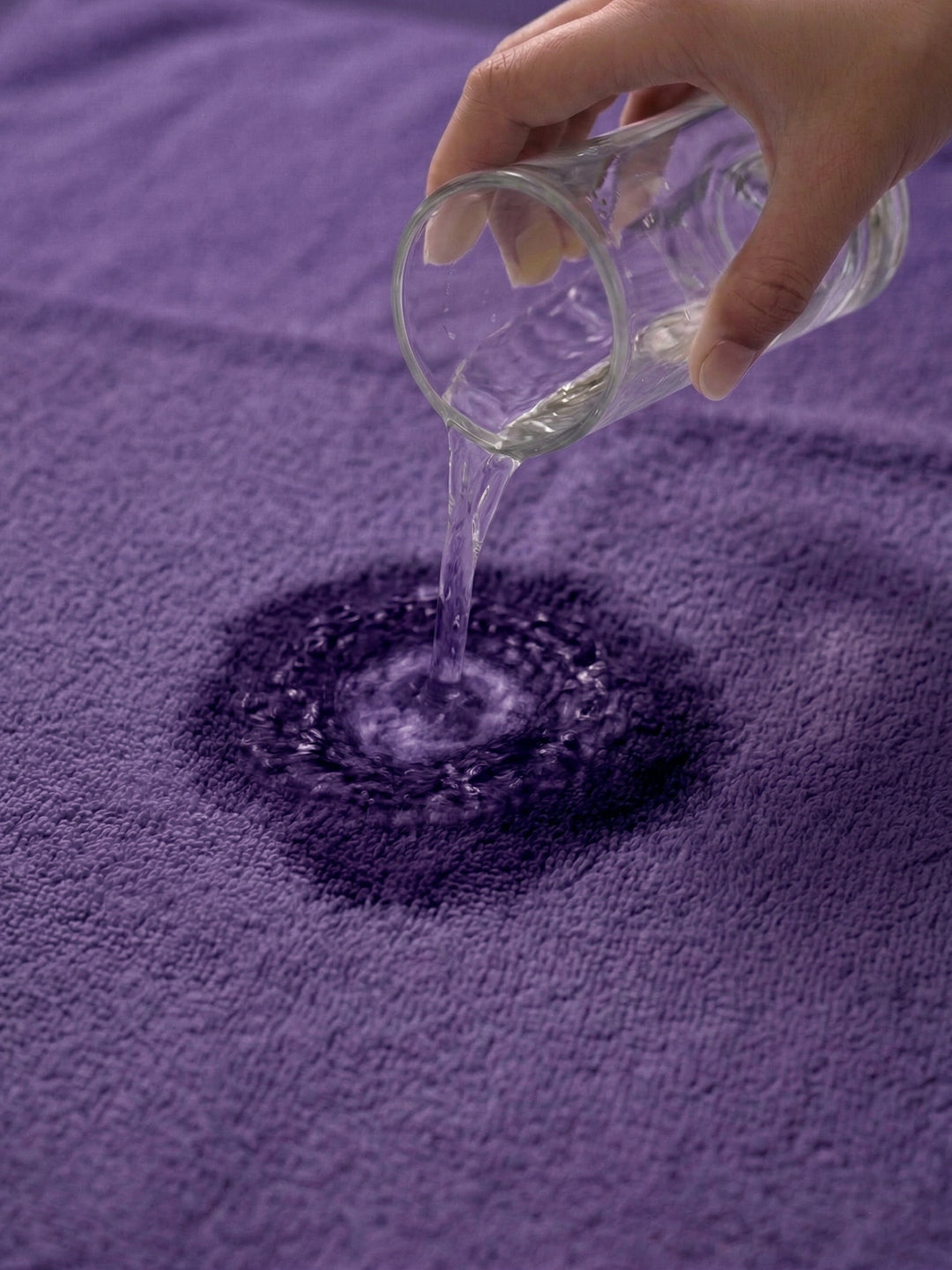 Essential Purple 100% Cotton Solid 340 GSM Bath Towel Soho Small 1 Pc Pvc Pack