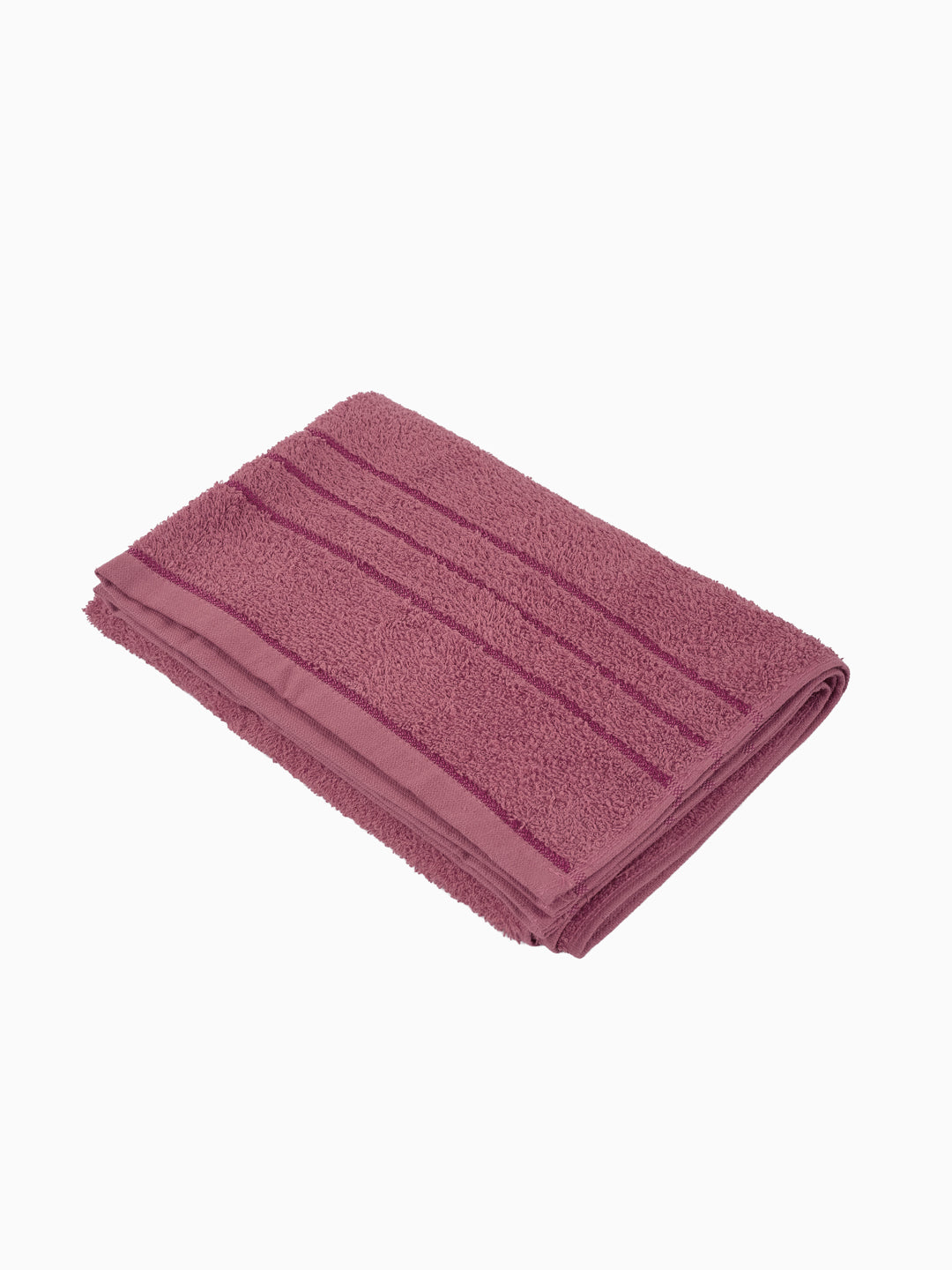 Essential Dusty Rose 100% Cotton Solid 340 GSM Bath Towel Soho Small 1 Pc Pvc Pack