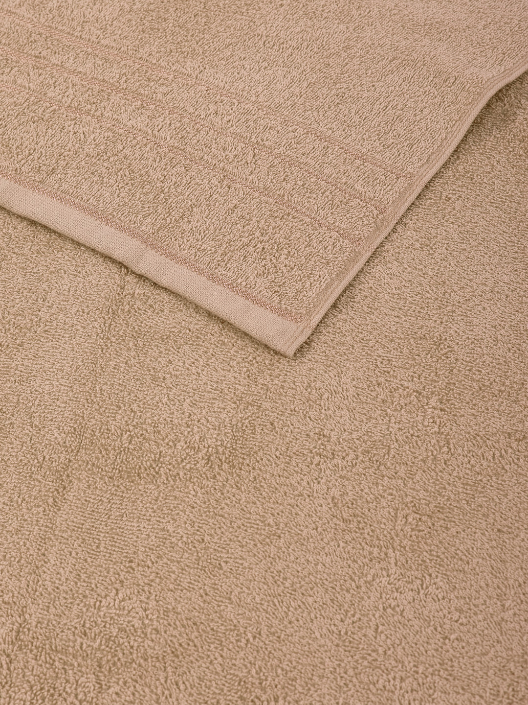 Essential Camel Brown 100% Cotton Solid 340 GSM Bath Towel Soho Small 1 Pc Pvc Pack
