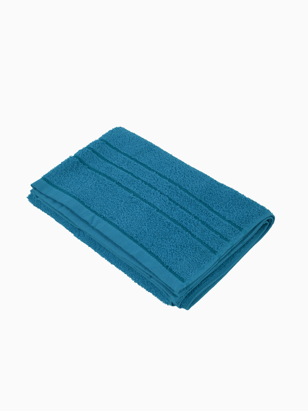 Essential Turquoise Blue 100% Cotton Solid 340 GSM Bath Towel Soho Small 1 Pc Pvc Pack