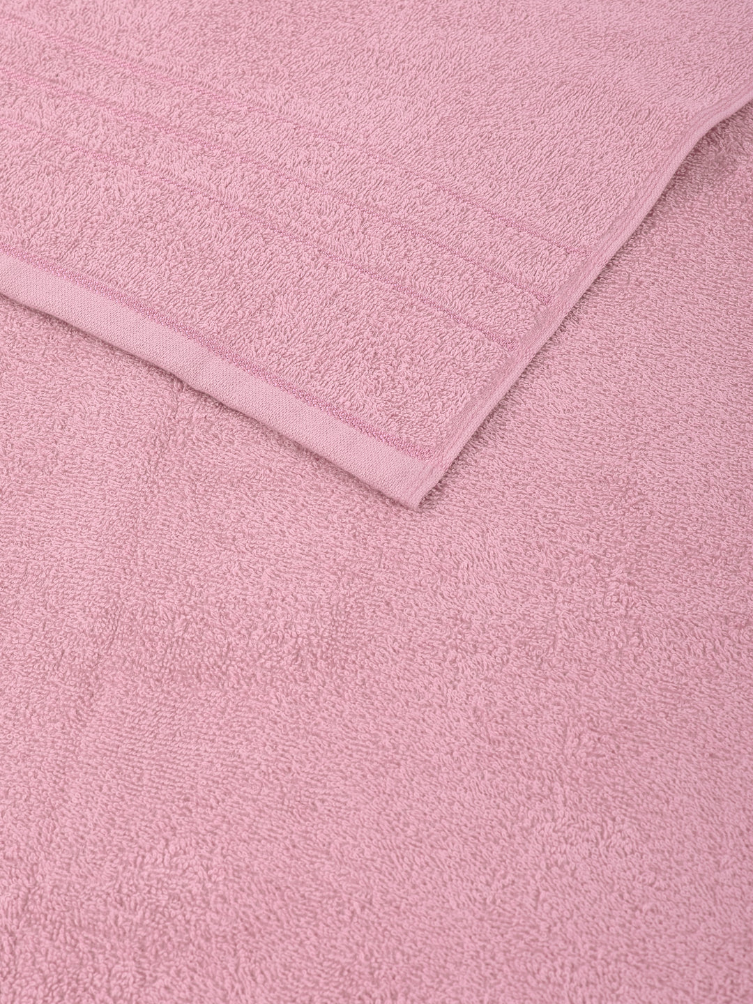 Essential Pink 100% Cotton Solid 340 GSM Bath Towel Soho Small 1 Pc Pvc Pack