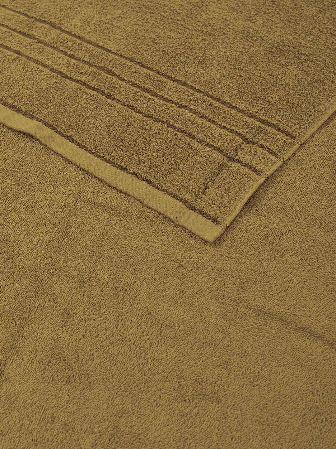 Essential Khaki 100% Cotton Solid 340 GSM Bath Towel Soho Small 1 Pc Pvc Pack