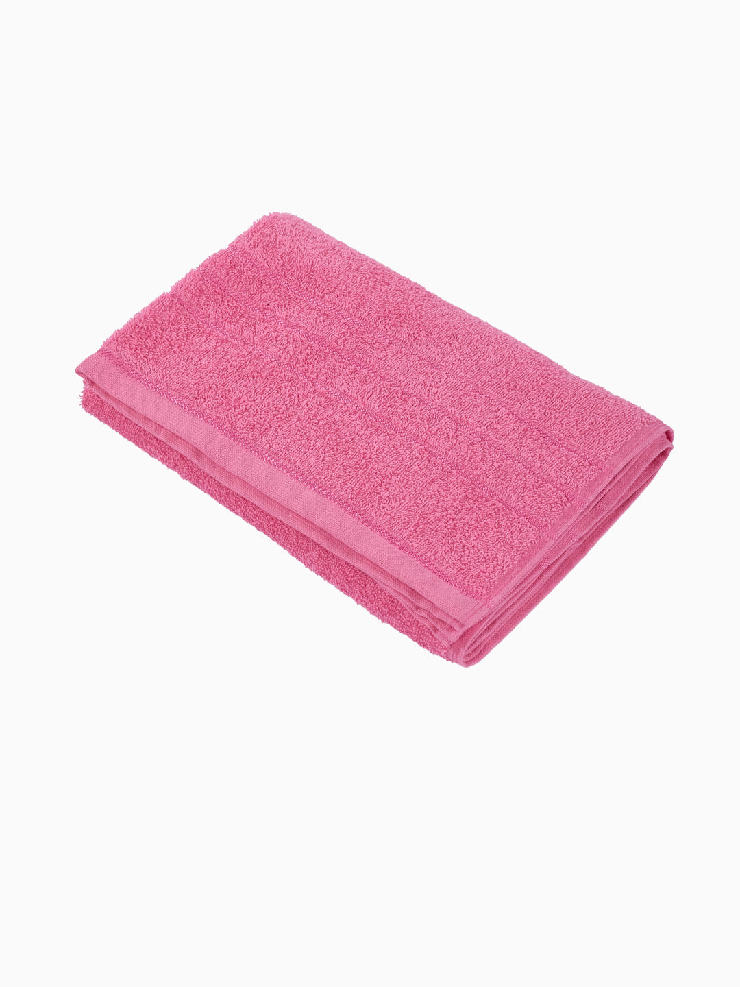 Essential Pink 100% Cotton Solid 340 GSM Bath Towel Soho Small 1 Pc Pvc Pack