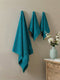 Baltic Blue 100% Cotton Solid 380 GSM Bath Towel Super Charm 3 Pc Set Gifting Box Pack