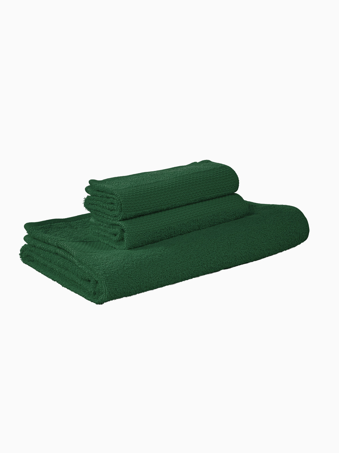 Mint Green 100% Cotton Solid 380 GSM Bath Towel Super Charm 3 Pc Set Gifting Box Pack