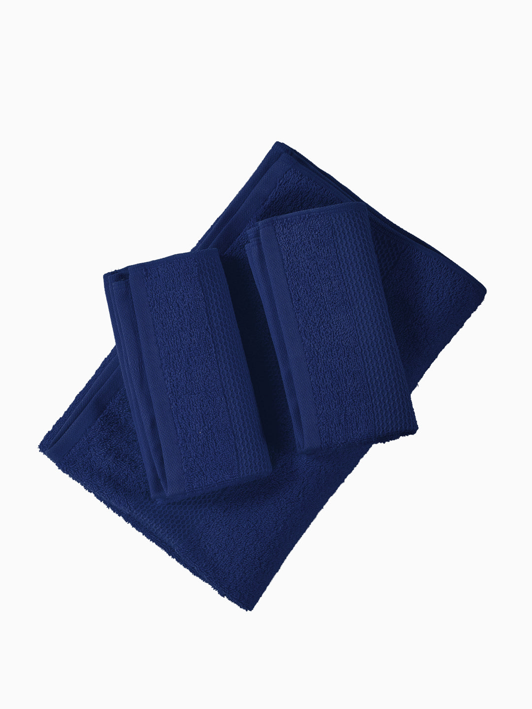 Twilight Blue 100% Cotton Solid 380 GSM Bath Towel Super Charm 3 Pc Set Gifting Box Pack