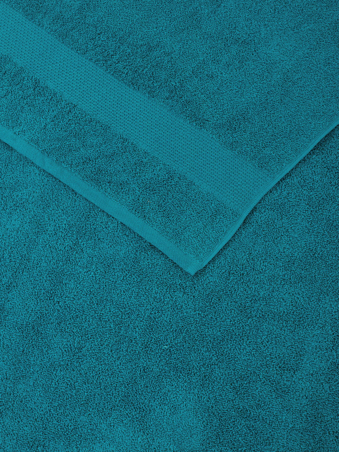Essential Baltic Blue 100% Cotton Solid 380 GSM Bath Towel Super Charm 1 Pc Pvc Pack