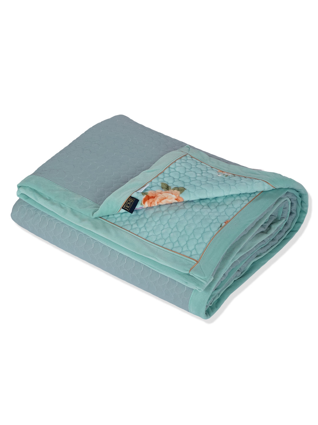 Premium Floral Print Double Bed 3 Ply 200 GSM Comforter Cozy Flannel Collection Weight 2.8 kg
