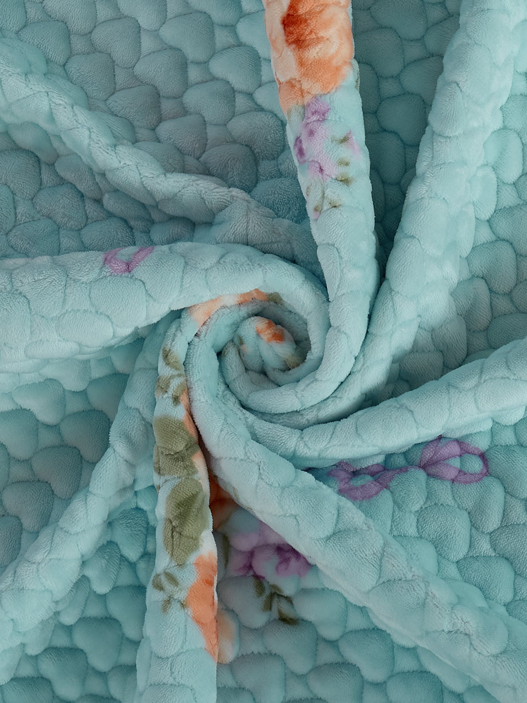 Premium Floral Print Double Bed 3 Ply 200 GSM Comforter Cozy Flannel Collection Weight 2.8 kg