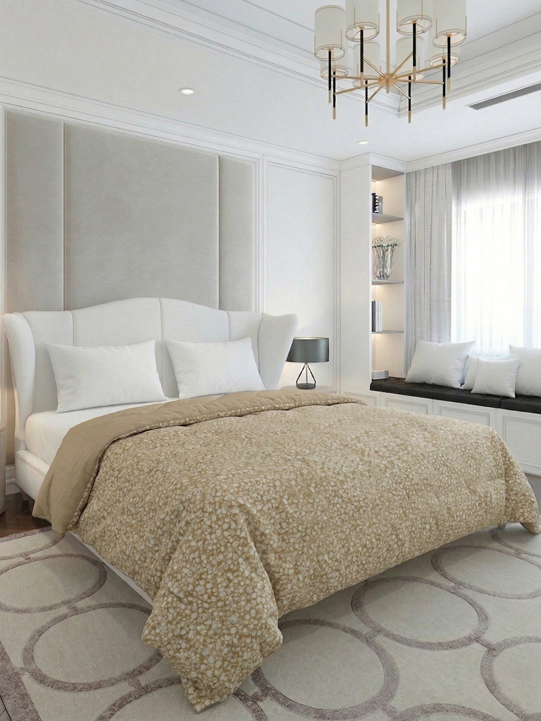 Premium Checked Double Bed 3 Ply 200 GSM Comforter Cozy Flannel Collection Weight 2.8 kg