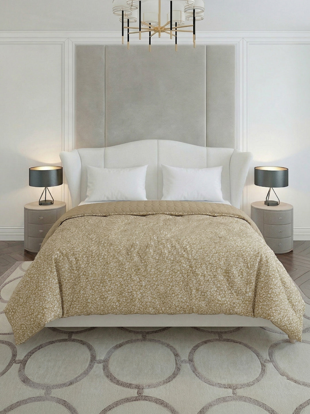 Premium Checked Double Bed 3 Ply 200 GSM Comforter Cozy Flannel Collection Weight 2.8 kg